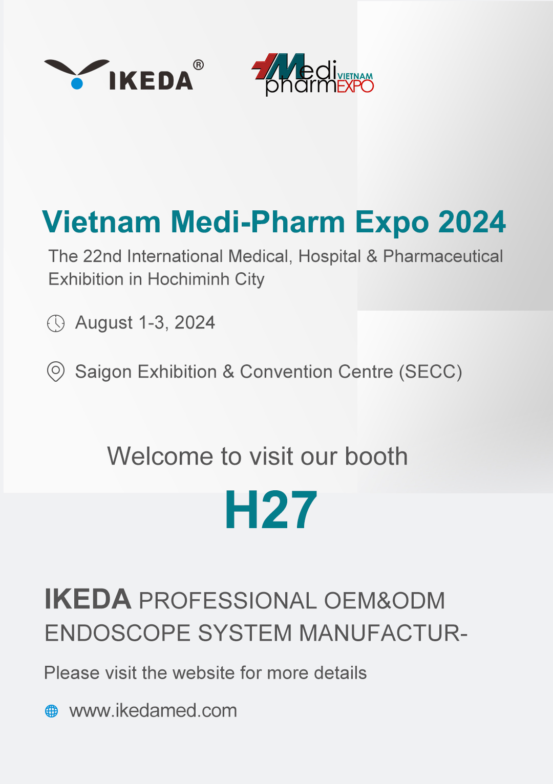 展會邀請 | 益柯達邀您相約2024年越南胡志明醫療器械及制藥展覽會 展會邀請 | 益柯達邀您相約2024年越南胡志明醫療器械及制藥展覽會